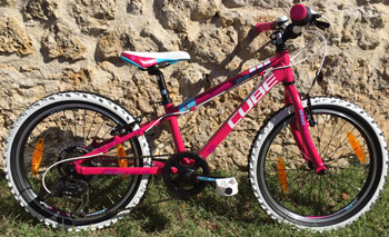 cycle, cycles et nature : magasin de vente et de reparation de velo a bordeaux, Vélo enfant CUBE Kid 200 pink